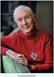 Jane Goodall will deliver address titled "Making a Difference" at Lafayette College in Easton, Pa.